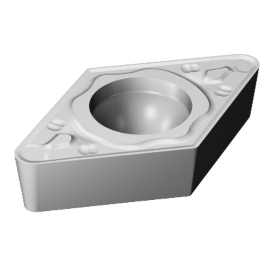 Picture of DCMT 3(2.5)2-KR H13A Sandvik DCMT11T308-KR H13A 55.0° Positive Carbide 0.0310 0.79mm Radius Roughing, Medium