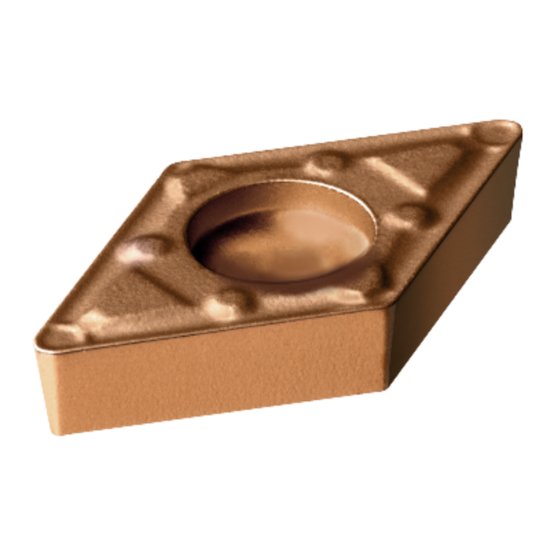 Picture of DCMX 2(1.5)1-WF 1125 Sandvik DCMX070204-WF 1125 55.0° Positive Carbide 0.0160 0.41mm Radius Finishing, Semi Finishing