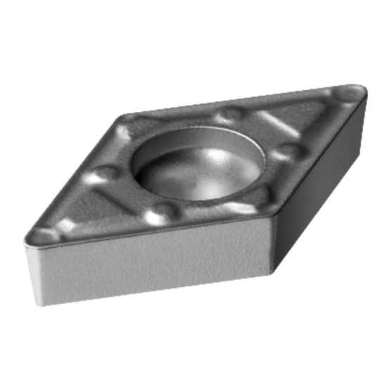 Picture of DCMX 2(1.5)1-WF 5015 Sandvik DCMX070204-WF 5015 55.0° Positive Cermet 0.0160 0.41mm Radius Finishing, Semi Finishing