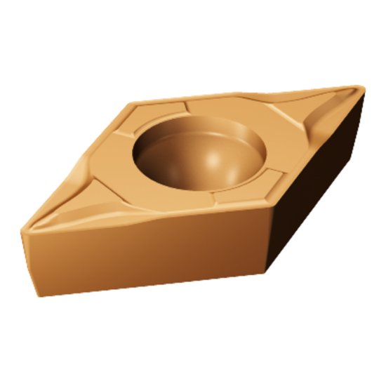 Picture of DCMT 3(2.5)1-MF 1115 Sandvik DCMT11T304-MF 1115 55.0° Positive Carbide 0.0160 0.41mm Radius Medium, Semi Finishing