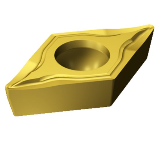 Picture of DCMT 2(1.5)1-UM 1025 Sandvik DCMT070204-UM 1025 55.0° Positive Carbide 0.0160 0.41mm Radius Medium, Semi Finishing