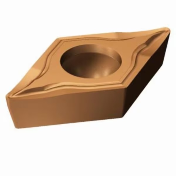 Picture of DCMT 3(2.5)1-UM 1125 Sandvik DCMT11T304-UM 1125 55.0° Positive Carbide 0.0160 0.41mm Radius Medium, Semi Finishing