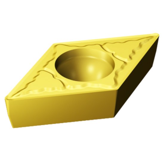 Picture of DCMT 2(1.5)2-mm 1025 Sandvik DCMT070208-mm 1025 55.0° Positive Carbide 0.0310 0.79mm Radius Medium, Semi Finishing