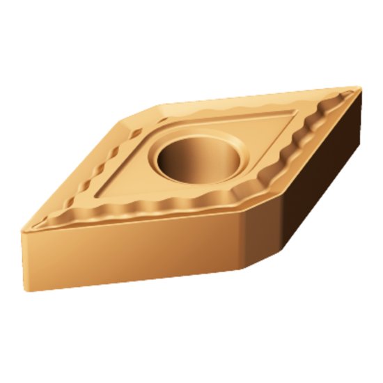 Picture of DNMG 332-QM 1115 Sandvik DNMG110408 QM 1115 55.0° Negative Carbide 0.0310 0.79mm Radius Medium, Semi Finishing