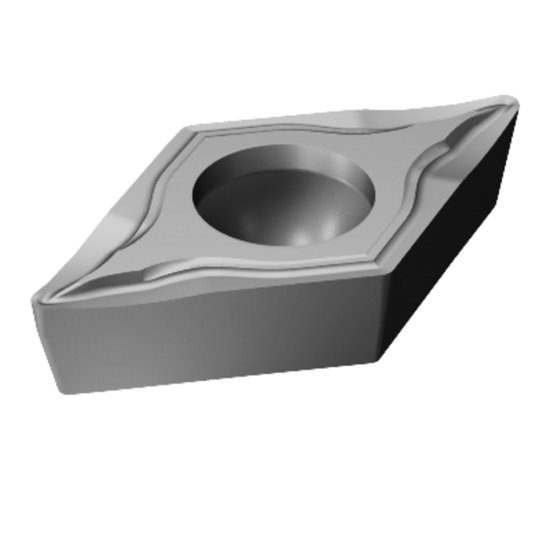 Picture of DCMT 3(2.5)2-UM 5015 Sandvik DCMT11T308-UM 5015 55.0° Positive Cermet 0.0310 0.79mm Radius Medium, Semi Finishing