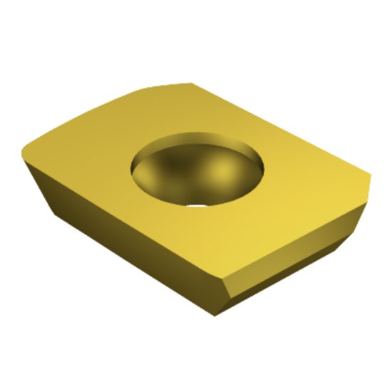 Picture of Sandvik LEHW 18 04 16R-2 1025 Long Edge Cutter Insert; Face and Plunge Milling