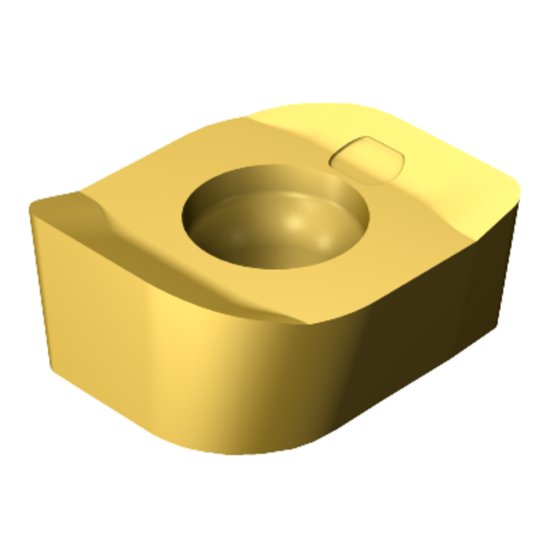 Picture of Sandvik L331.1A-08 45 15H-WL 1025 CoroMill® 331, Carbide Insert for Slotting, TiCN + TiN Coating Insert