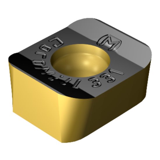 Picture of Sandvik N331.1A-05 45 08E-KM 3220 CoroMill® 331, Carbide Insert for Slotting, TiCN + Al2O3 + TiN Coating Insert