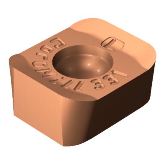 Picture of Sandvik N331.1A-08 45 08E-KL 1020 CoroMill® 331, Carbide Insert for Slotting, TiAlN Coating Insert