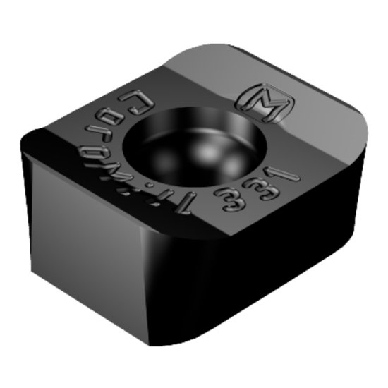 Picture of Sandvik N331.1A-11 50 08E-KM 3040 CoroMill® 331, Carbide Insert for Slotting, TiCN + Al2O3 Coating Insert