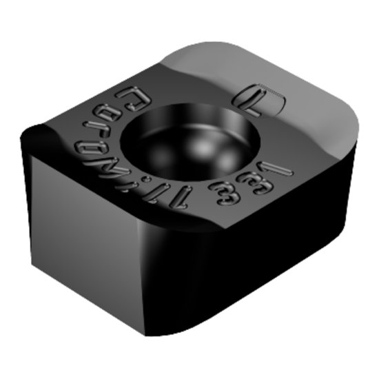 Picture of Sandvik N331.1A-04 35 05E-KL 3040 CoroMill® 331, Carbide Insert for Slotting, TiCN + Al2O3 Coating Insert