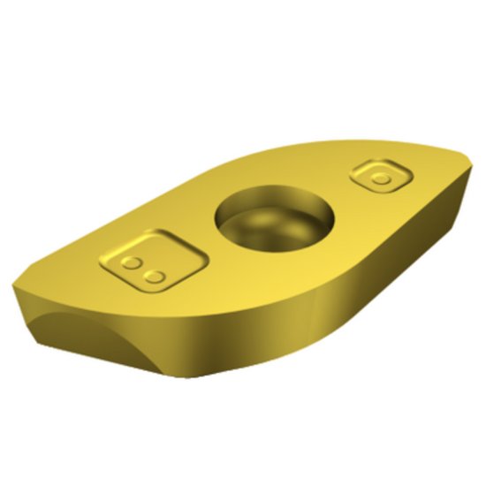 Picture of Sandvik RA216-13 02 E-M 1025 CoroMill 216 Ball Nose endMill Insert; Profile Milling