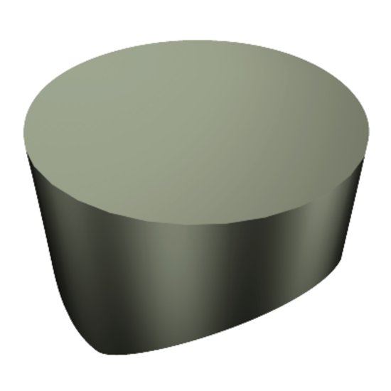 Picture of RCGX 45A 670 Sandvik RCGX 120700A 670 Round Positive Ceramic 0.2500 6.35mm Radius Medium, Semi Finishing