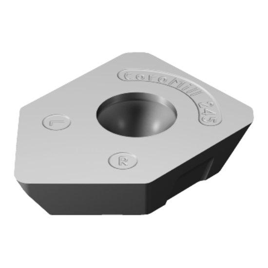 Picture of Sandvik R245-12 T3 E-W 530 CoroMill 245 Wiper; 45 degree Face Milling