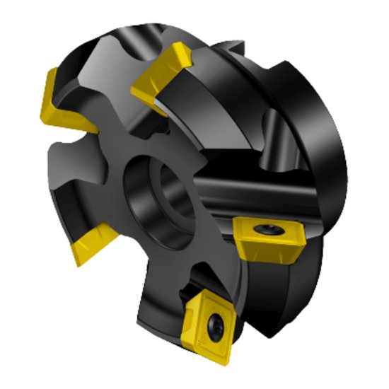 Picture of Sandvik R245-050Q22-12L, CoroMill 245 Face Milling Cutter, 50mm Cutting Diameter 45.0°, Face Mill