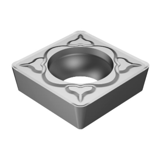 Picture of SCMT 432-KM H13A Sandvik SCMT 120408-KM H13A Square Positive Carbide 0.0310 0.79mm Radius Finishing, Semi Finishing