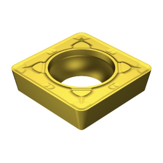 Picture of SCMT 432-MR 2035 Sandvik SCMT 120408-MR 2035 Square Positive Carbide 0.0310 0.79mm Radius Roughing, Medium