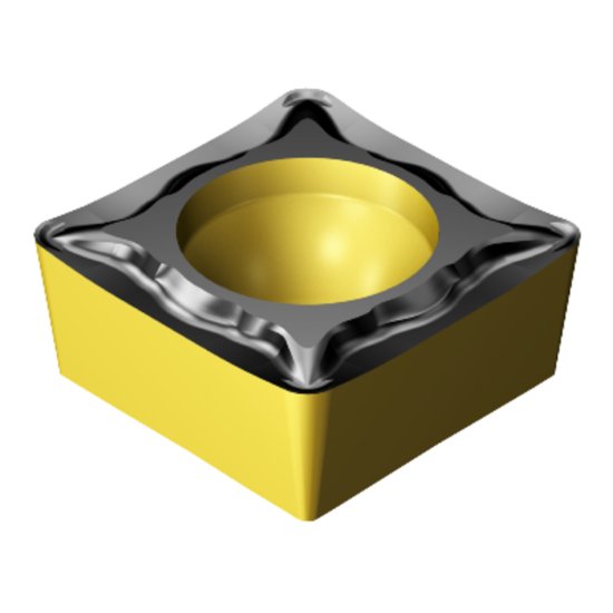 Picture of SCMT 3(2.5)2-UM 1515 Sandvik SCMT 09T308-UM 1515 Square Positive Carbide 0.0310 0.79mm Radius Medium, Semi Finishing