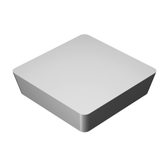 Picture of SPU 422 H10F Sandvik SPU 120308 H10F Square Positive Carbide 0.0310 0.79mm Radius Finishing, Semi Finishing