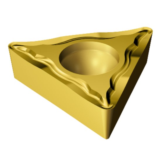 Picture of TCMT 1.8(1.5)1-UM 235 Sandvik TCMT 090204-UM 235 Triangle Positive Carbide 0.0160 0.41mm Radius Finishing, Semi Finishing