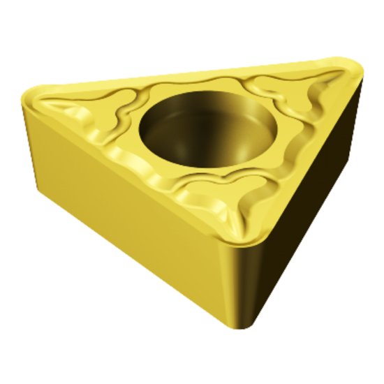 Picture of TCMT 1.8(1.5)1-KM 3005 Sandvik TCMT 090204-KM 3005 Triangle Positive Carbide 0.0160 0.41mm Radius Finishing, Semi Finishing