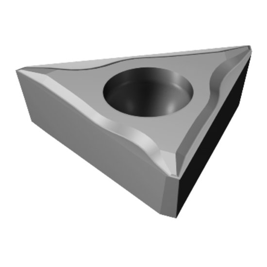 Picture of TCEX 220L-F 5015 Sandvik TCEX 1103080L-F 5015 Triangle Positive Cermet 0.0080 0.20mm Radius Finishing, Semi Finishing