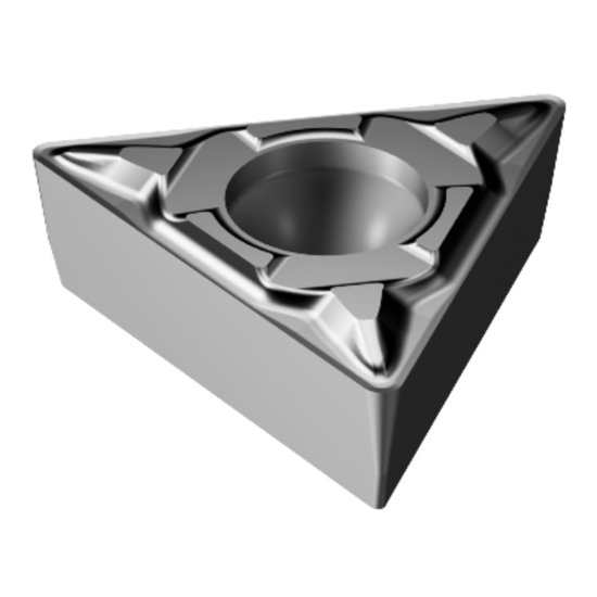 Picture of TCMT 220-MF 1105 Sandvik TCMT 1103080-MF 1105 Triangle Positive Carbide 0.0080 0.20mm Radius Finishing, Semi Finishing
