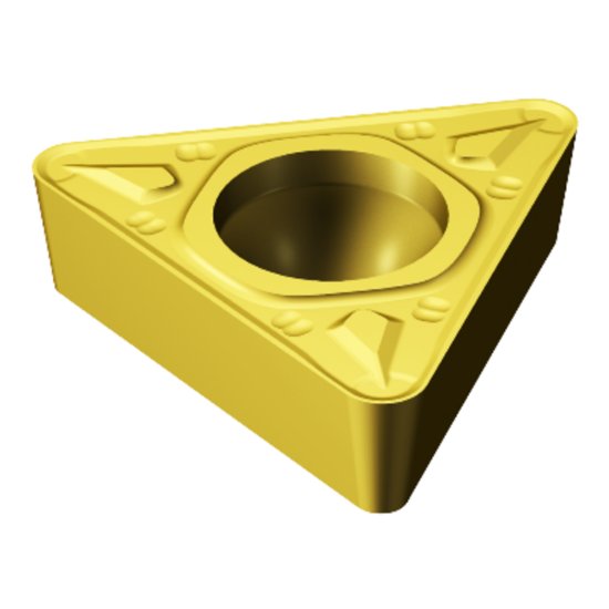 Picture of TCMT 3(2.5)2-MR 2025 Sandvik TCMT 16T308-MR 2025 Triangle Positive Carbide 0.0310 0.79mm Radius Roughing, Medium
