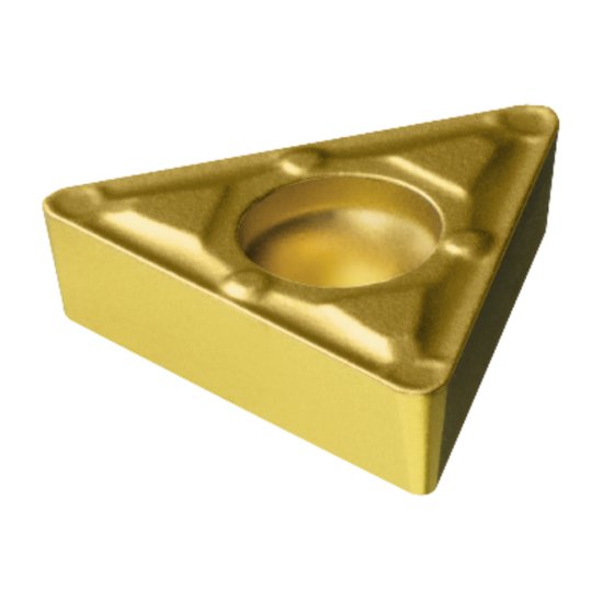 Picture of TCMX 221-WF 3005 Sandvik TCMX 110304-WF 3005 Triangle Positive Carbide 0.0160 0.41mm Radius Finishing, Semi Finishing