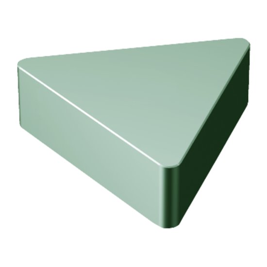 Picture of TNG 332T0320 670 Sandvik TNG 160408T0320 670 Triangle Negative Ceramic 0.0310 0.79mm Radius Medium, Semi Finishing