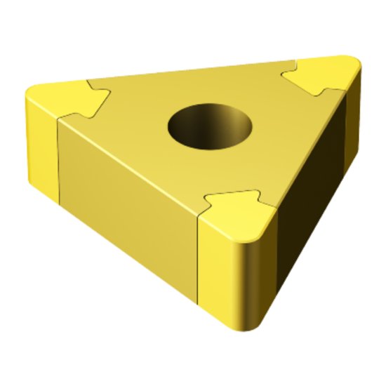 Picture of TNGA333S0330A 7015 Sandvik TNGA160412S0330A 7015 Triangle Negative CBN 0.0470 1.19mm Radius Roughing, Medium