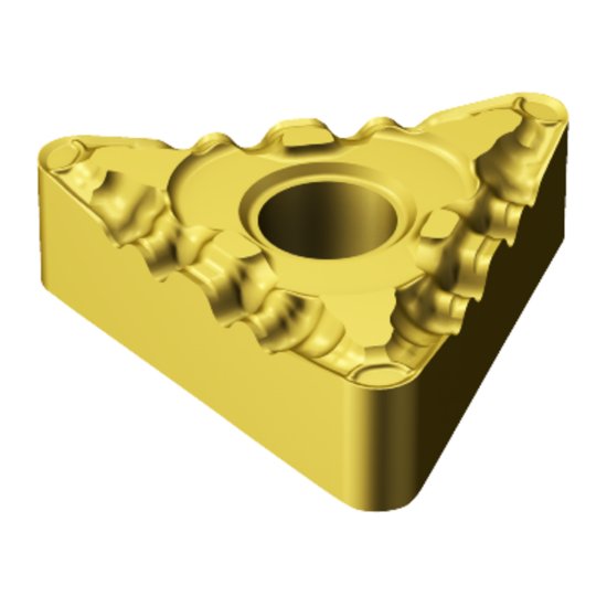 Picture of TNMG 332-PF 1525 Sandvik TNMG 160408-PF 1525 Triangle Negative Cermet 0.0310 0.79mm Radius Finishing, Semi Finishing