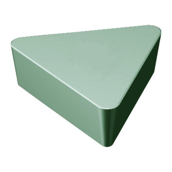 Picture of TPG 222T0320 670 Sandvik TPG 110308T0320 670 Triangle Positive Ceramic 0.0310 0.79mm Radius Finishing, Semi Finishing