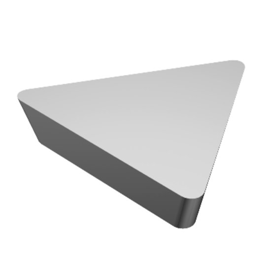 Picture of TPU 432 H13A Sandvik TPU 220308 H13A Triangle Positive Carbide 0.0310 0.79mm Radius Finishing, Semi Finishing