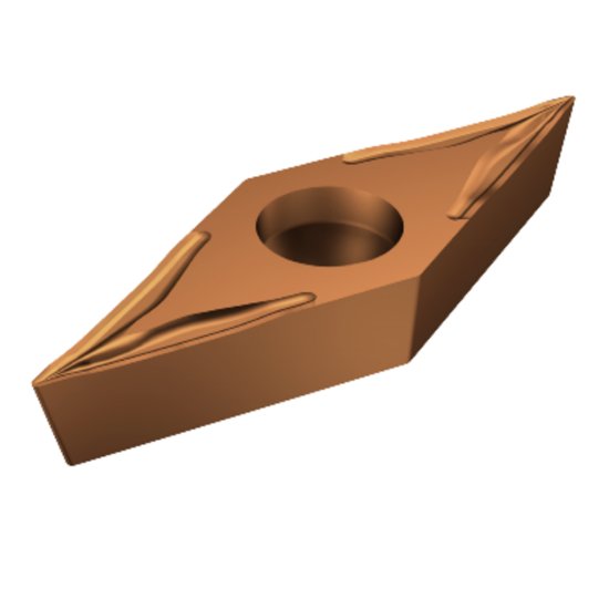 Picture of VBGT 331-UM 1115 Sandvik VBGT 160404-UM 1115 35.0° Positive Carbide 0.0160 0.41mm Radius Medium, Semi Finishing