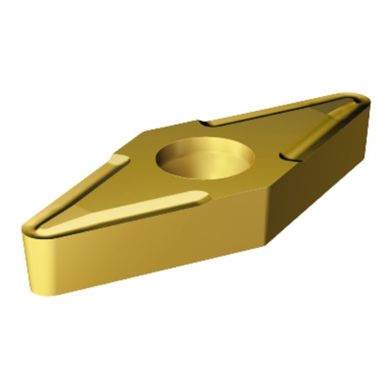 Picture of VBMT 2(1.5)1-UF 235 Sandvik VBMT 110204-UF 235 35.0° Positive Carbide 0.0160 0.41mm Radius Finishing, Semi Finishing