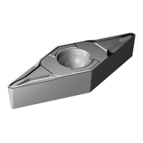 Picture of VBMT 221-MF 1105 Sandvik VBMT 110304-MF 1105 35.0° Positive Carbide 0.0160 0.41mm Radius Finishing, Semi Finishing