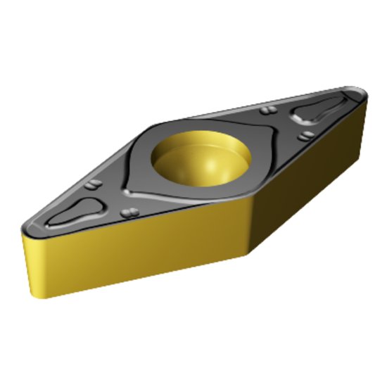 Picture of VBMT 332-KR 3210 Sandvik VBMT 160408-KR 3210 35.0° Positive Carbide 0.0310 0.79mm Radius Roughing, Medium