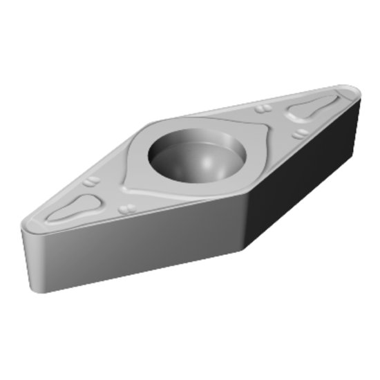 Picture of VBMT 333-KR H13A Sandvik VBMT 160412-KR H13A 35.0° Positive Carbide 0.0470 1.19mm Radius Roughing, Medium