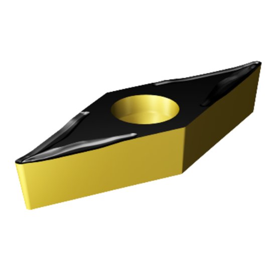 Picture of VBMT 332-UM 4225 Sandvik VBMT 160408-UM 4225 35.0° Positive Carbide 0.0310 0.79mm Radius Medium, Semi Finishing