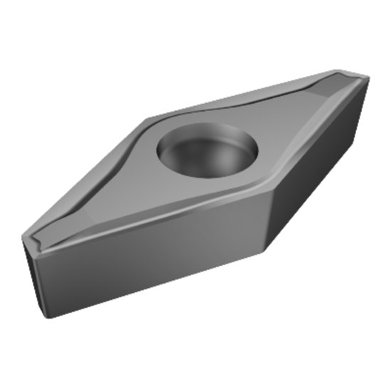 Picture of VCEX 22(00)R-F 5015 Sandvik VCEX 1103020R-F 5015 35.0° Positive Cermet 0.0010 0.03mm Radius Finishing, Semi Finishing