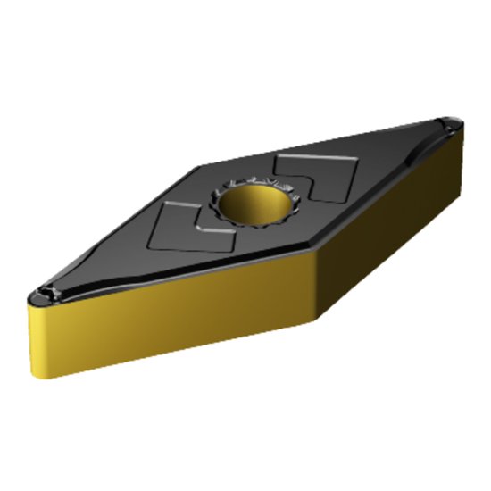 Picture of VNMG 331-LC 1515 Sandvik VNMG 160404-LC 1515 35.0° Negative Carbide 0.0160 0.41mm Radius Medium, Semi Finishing