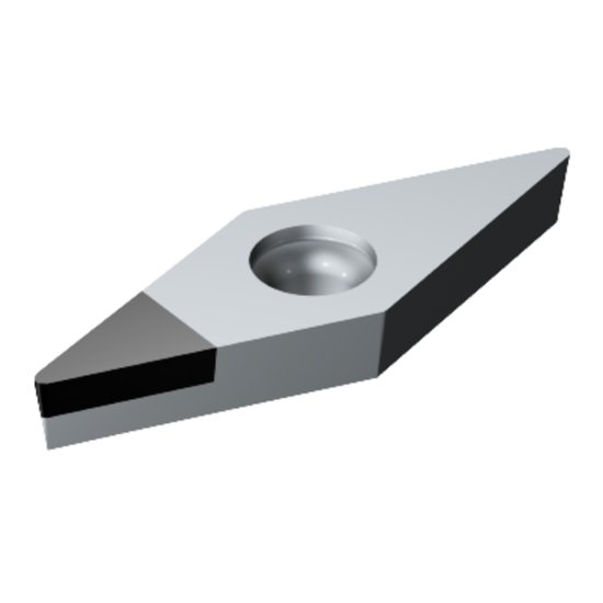 Picture of VCMW 332FP CD10 Sandvik VCMW 160408FP CD10 35.0° Positive PCD 0.0310 0.79mm Radius Finishing, Semi Finishing