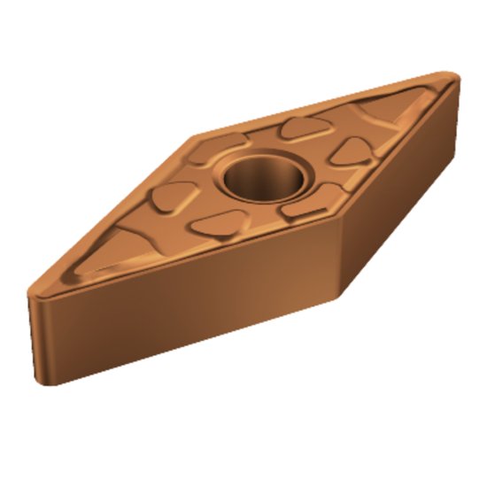 Picture of VNMG 332-mm 1115 Sandvik VNMG 160408-mm 1115 35.0° Negative Carbide 0.0320 0.81mm Radius Medium, Semi Finishing