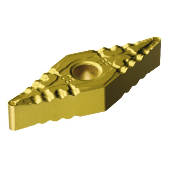 Picture of VNMG 332-PF 1525 Sandvik VNMG 160408-PF 1525 35.0° Negative Cermet 0.0310 0.79mm Radius Finishing, Semi Finishing