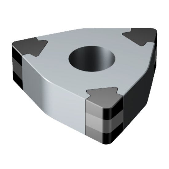 Picture of WNGA331S0330A 7025 Sandvik WNGA060404S0330A 7025 Trigon Negative CBN 0.0160 0.41mm Radius Medium, Semi Finishing