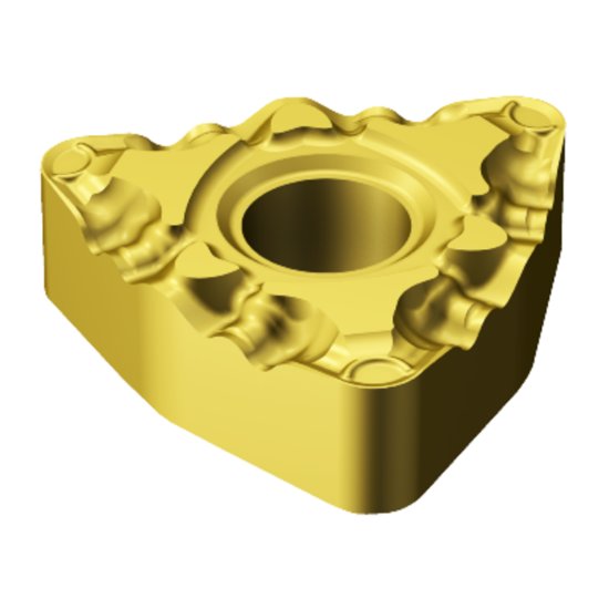 Picture of WNMG 331-PF 1525 Sandvik WNMG060404-PF 1525 Trigon Negative Cermet 0.0160 0.41mm Radius Finishing, Semi Finishing