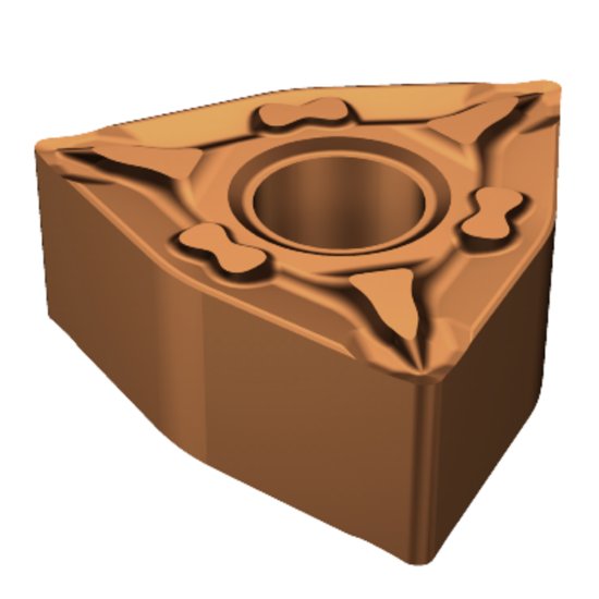 Picture of WNMG 431-MF 1115 Sandvik WNMG080404-MF 1115 Trigon Negative Carbide 0.0160 0.41mm Radius Finishing, Semi Finishing