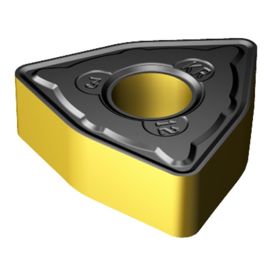 Picture of WNMG 432-KR 3210 Sandvik WNMG080408-KR 3210 Trigon Negative Carbide 0.0310 0.79mm Radius Roughing, Medium