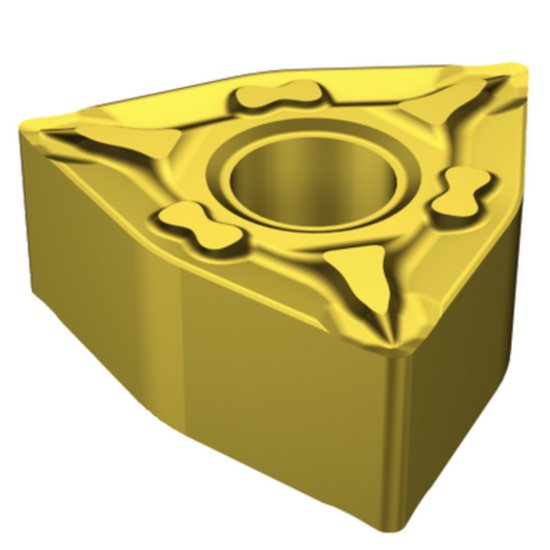 Picture of WNMG 432-MF 1025 Sandvik WNMG080408-MF 1025 Trigon Negative Carbide 0.0310 0.79mm Radius Finishing, Semi Finishing